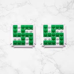 Plus Value Green Swastik Pyramid for Vastu Remedies Home Office Main Door Entrance Decor Cash Box Tijori (2.5 Inches, 2 Piece)-picture-23