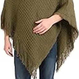 manra Men’s Wool Poncho with Hood | Winter Woolen Cape with Cap | Warm Wool Shawl for Men-picture-40