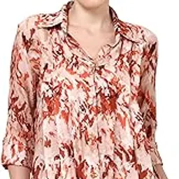 tamiska by narendra kumar Western Tops for Women | Regular Wear,Rayon Rich Blend Material Printed Tops For Girls | Girls Summer Clothing Tops | Stylish Sleeve, Regular fit Tops (Apricot_M)-picture-39
