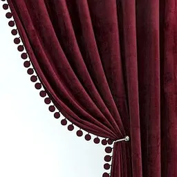 STITCHNEST Smooth Textured Velvet Curtains, Premium & Elegant Door Curtains with Tieback and Eyelets, Pack of 1 (Door - 7 feet x 4 feet) 34-picture-27