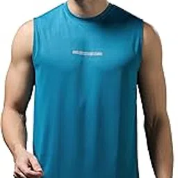 technosport Mens Slim Fit Crew Neck Printed Sleeveless Gym Vest with Anti Microbial, Quick Dry Properties for Gym, Workout and Sports-picture-15