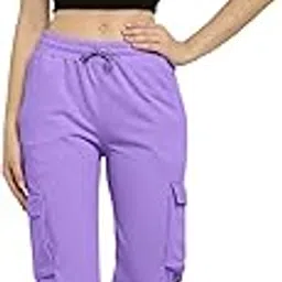 NOTWILD Women's Trousers Joggers Sweatpants Water Resistant Walking Hiking Pants Lounge Athletic Workout Sports Trousers with Side Cargo Pockets-image-21