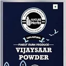 Nature Herbs 100% Pure Vijaysar Lakdi Powder - Vijaysaar Wood Powder - Indian Kino - Pterocarpus Marsupium (Pack of 1-200 Grams each)-image-96