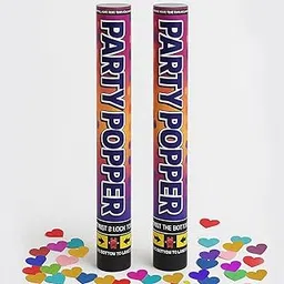 SpecialYou Party Poppers for Birthday Multicolor Paper Confetti with Push Botton, Confetti popper for Anniversary, Birthday, Farewell, New year eve and any celebration - 2Pcs with Button-image-32