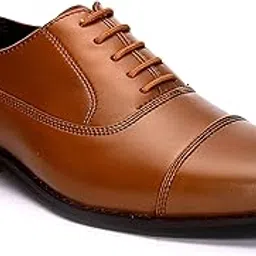 mens Ec 10911 San Frissco Men's Handcrafted Formal Shoes with TPR Sole/Solid Comfortable Cushioned Footbed Shoes for Office, Party and Wedding/Lightweight and Comfortable Oxford Lace Up Shoe - 6 (Black)-picture-33