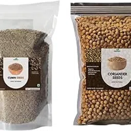 ORGAMIX Whole Cumin Seeds (Jeera) 300g | Vegan & Gluten Free & ORGAMIX Whole Coriander Seeds (Dhaniya) 500g | 100% Pure & Natural-picture-10