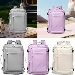 MERISHOPP Travel Backpack Outdoor Sport Climbing Yoga Sport Camping Women Men Backpack Gray| Sports Equipment | Outdoor Sports Gear | Exercise Gear-image-91
