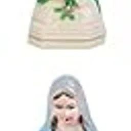 CALANDIS 2X Blessed Virgin Mary Figurine Statue 10cm Blue Coat 10cm Clear Blue Coat | Figurines-image-56