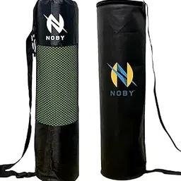 NOBY Yoga Mat Cover Bag for Men and Women, Stylish Breathable, Flexible, Lightweight, Washable Mat Cover, Large Size Yoga Mat Fit, Water Proof Polyester Yoga Mat Bag Set of 2 (Net & Color Logo)-picture-11