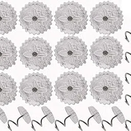 Mini Skater 30 pcs Clear Heads Screw Nail Twist Pins Headliners Upholstery for Slipcovers Chair Couch Furniture Car Slip Covers Bedskirt Fixed Blankets Sofa Sets 0.6 inch (30 pcs)-picture-22