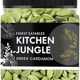 Kitchen Jungle Premium Green Cardamom (Elaichi) 100 Gm - Bold 8mm Size, Aromatic Spice for Culinary Delights-image-6