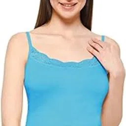 Intimacy Cotton Slip Lace Spaghetti Slip Camisole for Women with Thin Straps - Soft & Breathable Everyday Wear Camisole Slip for Women-image-17