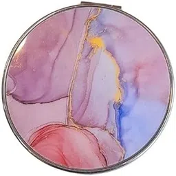 Clear Compact Mirror for Purse- Portable Round Folding Pocket Mirror for Travel & Makeup- Lightweigh,Double-Sided Mini Handheld Mirror for Women & Girls. (Pink)-picture-34