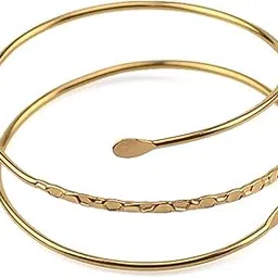 chuu yung Upper Arm Cuff Armlet Open Cuff Wrap Bracelet Minimalist Armlet Crystal Sun Moon Butterfly Flower Arm Cuff Bangles Adjustable Leaf Feather Armband for Women Wedding Costume Jewelry-picture-25