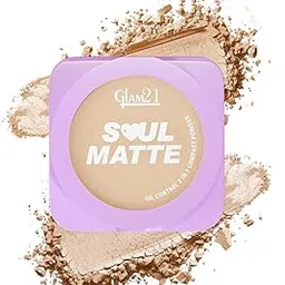 Glam21 Soul Matte Oil Control 2 in 1 Compact Powder | Matte & Shimmer Shades | Air Light Formula & Stay Upto 10 hrs | Rich With Hyaluronic Acid, Squalane & Mango Butter |SPF20 |18gm- Honey Beige 02-image-10