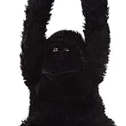 Patly Toys Soft Stuffed Chimpanzee Wild Animal Play Toy for Unisex Kids/Toddler Baby's Hanging Funny Gorilla Monkey Fur Doll, Black 30_cm-picture-12