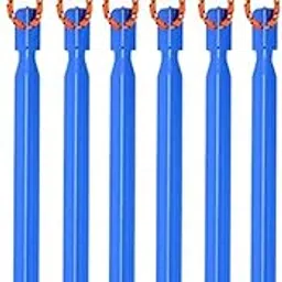LOSA 6Pack Heavy Duty Aluminum Tent Stake Y-Beam Tent Peg Tent Nails Blue-picture-26
