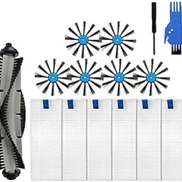 LesinaVac Replacement Parts Kit for Bissell SpinWave Hard Floor Expert Wet and Dry Robot Vacuum(Model:3115),for Bissell EV675 Robot Vacuum Accessory,1 Main Brush,6 Side Brush,6 Hepa Filters-image-59