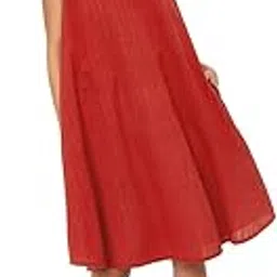 max Women's Cotton A-Line Midi Dress-picture-29