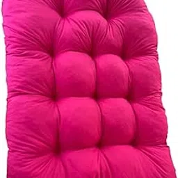 Velura Hanging Egg Chair Cushion Soft Basket Chair Cushion for Outdoor Porch Garden Rose Red-picture-31
