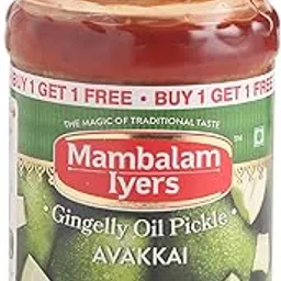 Mambalam Iyers Gingelly Oil Pickle Avakkai, Traditional Taste, 200g-picture-43
