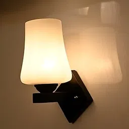 Mahganya Industries Designer Home Decorative Modern Wall lamp for Living Room, Bedside, Bedroom, Decorative Light for Indoor Application Without Bulb Wall Light (White) image 1