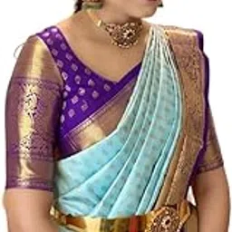 gatishvam textile Luxurious Soft Lichi Silk Saree with Rich Pallu & Jacquard Border Blouse-picture-44