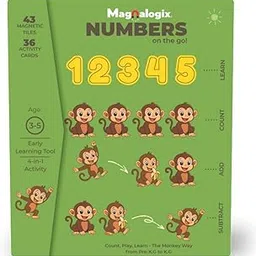 PELIKAS TOYZ Magnalogix Numbers On The Go – Preschool Montessori Educational Toy, Magnetic Counting & Number Learning Game for Kids 3–6 Years, Addition & Subtraction, Gifts for Boys Girls-picture-27
