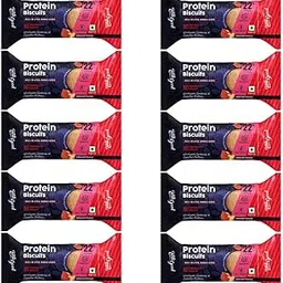 Taste Good Protein Biscuits | Whole Wheat & No Maida | Prebiotic Support | 22% Plant Based & Milk Protein | Almond Flavor | 750g - (Pack of 10)-picture-11