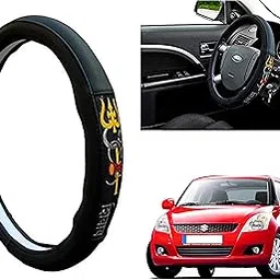 WolkomHome Ring Type Car Steering Wheel Cover (Om Namah Shivay) for Maruti Suzuki Swift Type-2-image-65