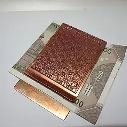 DLCCREATION Money Clips in Copper Front Pocket Minimalist Slim Credit Card Holder, Cash Holder Size: 4.5cm x 7.5cm-picture-54