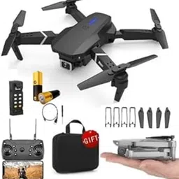 Drone with Camera Foldable 1080P HD Drone with FPV Live Video, Smart Gestures Selfie, Altitude Hold, One Key Take Off/Landing, 3D Series Flips Headless Mode, Aerial 2 Mins 24 HRS Code Online image 1