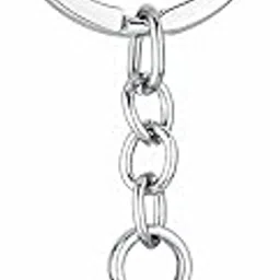 English Alphabet Letter (P-KC-1) Silver Metal Name Keychain for Car Bike Men Women Kids-picture-10