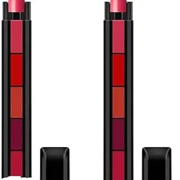 PAOUD Combo of 2 Fabulous Matte Shades – 5 in 1 Lipstick Set (Red + Nude Edition) | Multi-Color | Waterproof | 20ml-picture-54