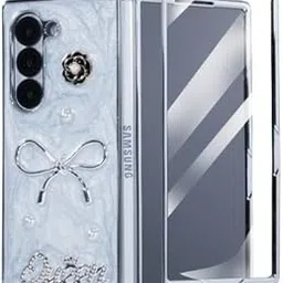 FASHINA Queen Edition Case Cover for Samsung Galaxy Z fold 7 | Glossy Luxurious Detachable | Classy Mobile Cover Compatible with Z Fold 7, White-picture-42