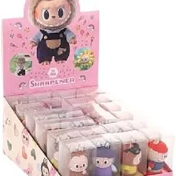 Radiance 2 Pcs Cute Rabbit/Bunny Character Pencil Sharpeners - Collectible Blind Box Style Kawaii Mini Manual Sharpeners for Kids, School Supplies, & Party Favors (Random Design & No Color Choice)-picture-36