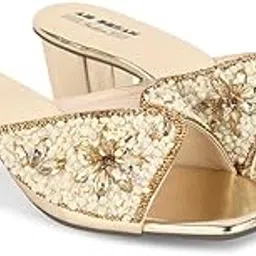 an dream fashion Women's Party-Wear Designer Wedding Slip-On Casual Wedge Fashion Wedding Sandal-picture-30