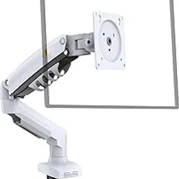 17-30'' Monitor Gas Spring Desk Mount Stand Full Motion Swivel Monitor Arm Upto 9 kgs White-image-60