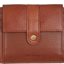 da rare Mini Wallet for Men | Genuine Leather | Compact Purse with Coin Pocket | Card Slots & ID Window | Small Size Men's Wallet (Tan)-picture-45