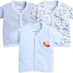 bumzee Baby Girls Half Sleeves Front Open Jablas Pack of 3-picture-22