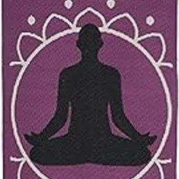 Saral Home Cotton Anti Skid Yoga/Exercise Mat (70X170 CM) (Purple)-picture-15