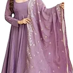 harivar Women's Silk Blend Kurta-Set image 1