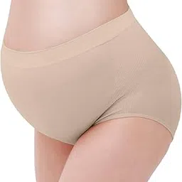 Maternity High Waist Belly Support Panty | Ultra Comfortable Pregnancy Underwear with Full Support for a Growing Belly-image-65