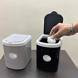 Nabhya Combo Of 2 pc Mini Waste Bin Disposal Dustbin for Car Office Desk and Home Use (Grey & Black)-picture-13