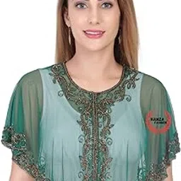 Women's for Poncho Net New Hand Bead Embroidery Designer Short Capes Poncho-picture-28