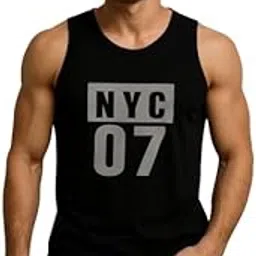 shopylook Men’s Cotton Sleeveless Tank Top – NYC 07 Printed Gym Vest for Workout, Fitness, Running & Casual Wear, Soft & Stretchable Sports Tank-picture-25