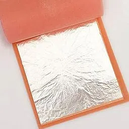 GOLD LEAF COMPANY Glc Edible Silver Leaf 99.9%.Silver Leaf,Chandi Ka Varakh.Foils.50.Pcs.6''X4''For.Sweets,Cake,Baking,Chocolate,Pan,Elichi,Food Decoration,Beauty Facial,Glow Skin Ect-picture-14