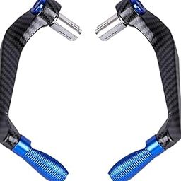 generic Bike Lever Guard_ Stylish Black and Blue Colour Lever Guard Carbon Finish for All Bike_Moto powerz-picture-1