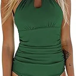 C4D Women's Padded Front Keyhole One Piece Swimsuits-picture-19