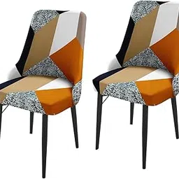 House of Quirk Wingback Side Chair Slipcover-Accent Chair Cover Slipcover with Arm,Washable Dining Chair with Nailed Trim Protector for Dining Living Room Pack of 2 (Mulitprism)-picture-17